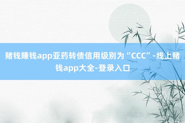 赌钱赚钱app亚药转债信用级别为“CCC”-线上赌钱app大全-登录入口